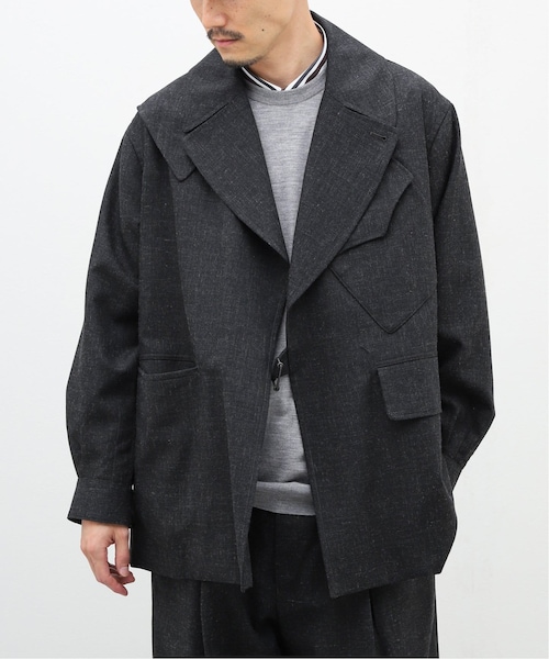 EDIFICE（エディフィス）の「Wool Ramie Motorcycle Jacket（）」 - WEAR