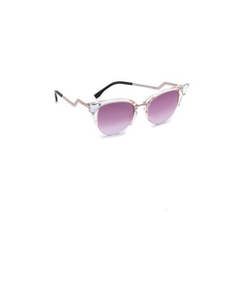 FENDI（フェンディ）の「Fendi Rimless Bottom Sunglasses（サングラス・レディース・Trans Print Peach/Multi Pink/Light Pink/Pink Gradient/Transparent Blue/Burgundy・One Size）」の5枚目の写真