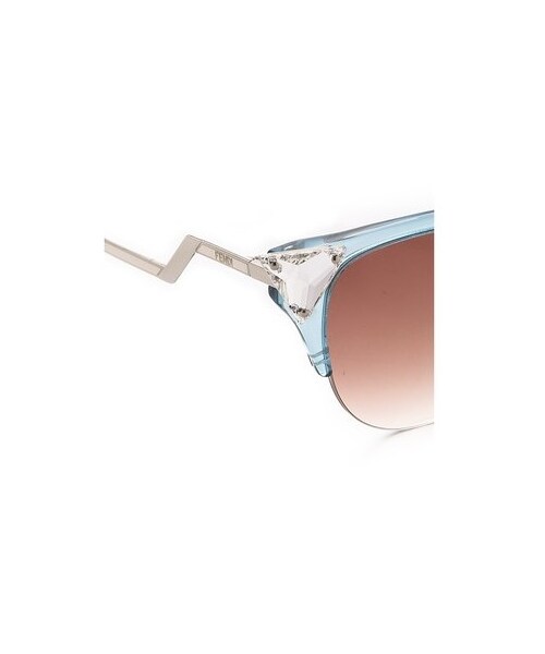 FENDI（フェンディ）の「Fendi Rimless Bottom Sunglasses（サングラス・レディース・Trans Print Peach/Multi Pink/Light Pink/Pink Gradient/Transparent Blue/Burgundy・One Size）」の7枚目の写真