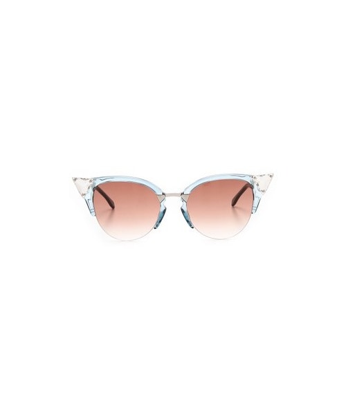 FENDI（フェンディ）の「Fendi Rimless Bottom Sunglasses（サングラス・レディース・Trans Print Peach/Multi Pink/Light Pink/Pink Gradient/Transparent Blue/Burgundy・One Size）」の10枚目の写真