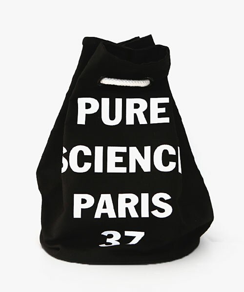 DHOLIC(ディーホリック)の「ロゴキャンバス巾着バッグ(バックパック/リュック・レディース・アイボリー/ブラック・ONE)」の2枚目の写真