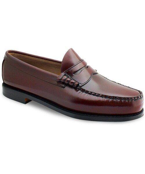 BASS(バス)の「Bass Larson Penny Loafers(その他シューズ・メンズ・Burgundy/Black・8.5/12EEE/13/13EEE/8EEE/9/8/14/8.5EEE/7.5/7.5EEE/14EEE/10.5EEE/9.5/9.5EEE/9EEE/10/11.5/10EEE/10.5/7/7EEE/11/11EEE/12/11.5EEE)」の1枚目の写真