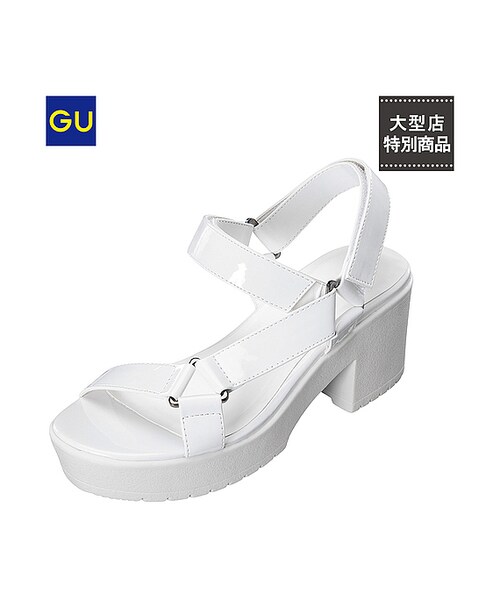 GU（ジーユー）の「（GU）ＷＯＭＥＮスポーティサンダル（WOMEN ⁄ シューズ・レディース・BLACK/WHITE・S/L/M）」の2枚目の写真