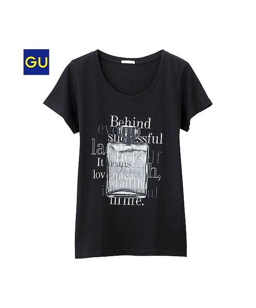 GU（ジーユー）の「（GU）グラフィックＴ（ロイヤルピクニック・半袖）Ｆ（WOMEN ⁄ グラフィックＴシャツ・レディース・OFF WHITE/BLACK/BEIGE・L/S/M/XL）」の2枚目の写真