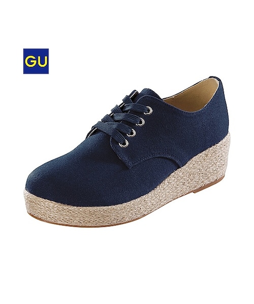 GU(ジーユー)の「(GU)WOMENジュートプラットフォームシューズ(WOMEN ⁄ シューズ・レディース・OFF WHITE/BLUE/BLACK・L/S/M)」の3枚目の写真