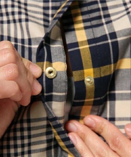 トラディショナルウェザーウェア　半袖チェックシャツ　M セール】FRONT POCKET SHIRT（シャツ/ブラウス）｜Traditional