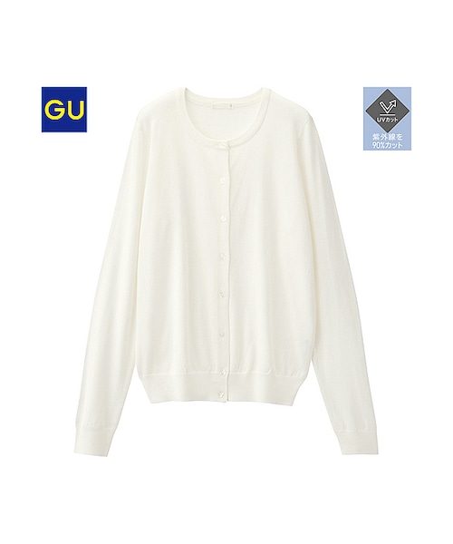GU（ジーユー）の「（GU）UVカットクルーネックカーディガン