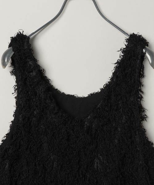 JEANASIS(ジーナシス)の「ツイストフェザーヤーンNS(トップス・ホワイト(06)/ブラック(09)/テラコッタ(46)/ライトベージュ(52)・FREE)」の15枚目の写真