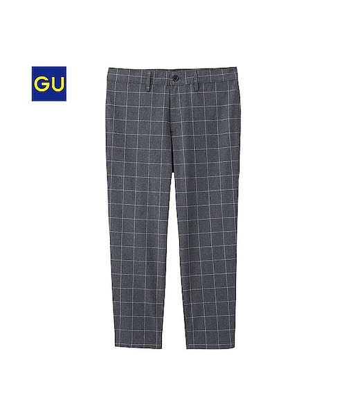 GU(ジーユー)の「(GU)コットンテーパードアンクルパンツB(MEN ⁄ クロップドパンツ・メンズ・NAVY/GRAY・M/S/XL/L)」の2枚目の写真