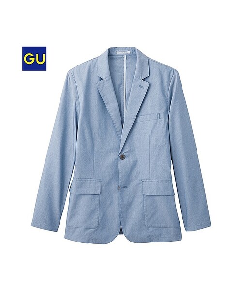 GU（ジーユー）の「（GU）シャツジャケット（MEN ⁄ アウター・メンズ・BLUE/BLACK・S/L/XL/M）」の2枚目の写真