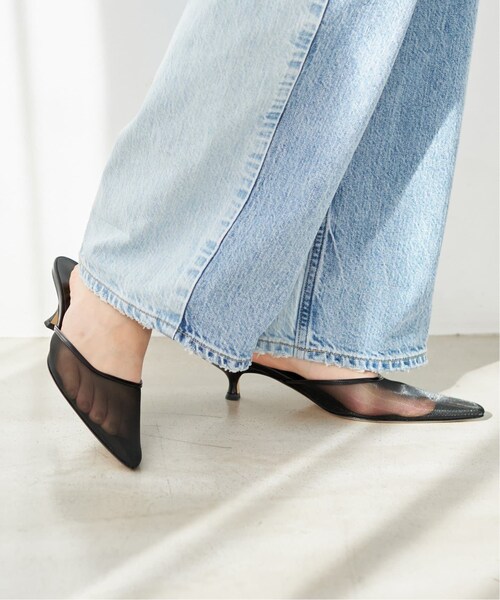 plage（プラージュ）の「《予約》MESH POINTED ミュール