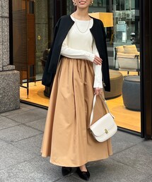 Chez toi | ニット×布帛ドッキングワンピース(ワンピース/ドレス)