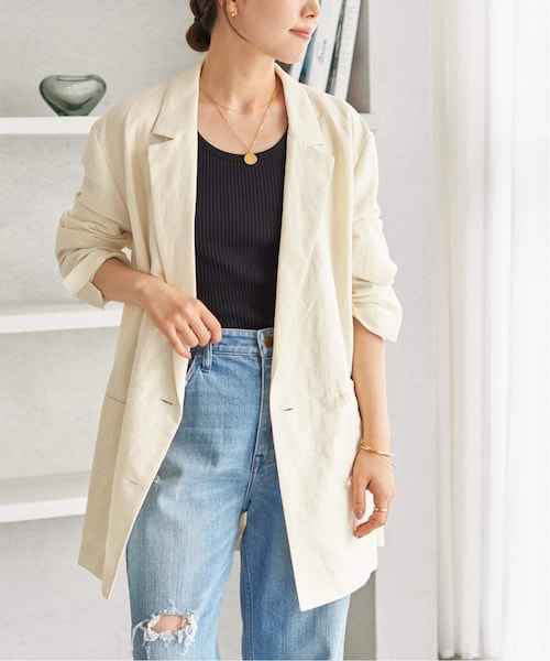 plage（プラージュ）の「《予約》VIS/LINEN DB ジャケット
