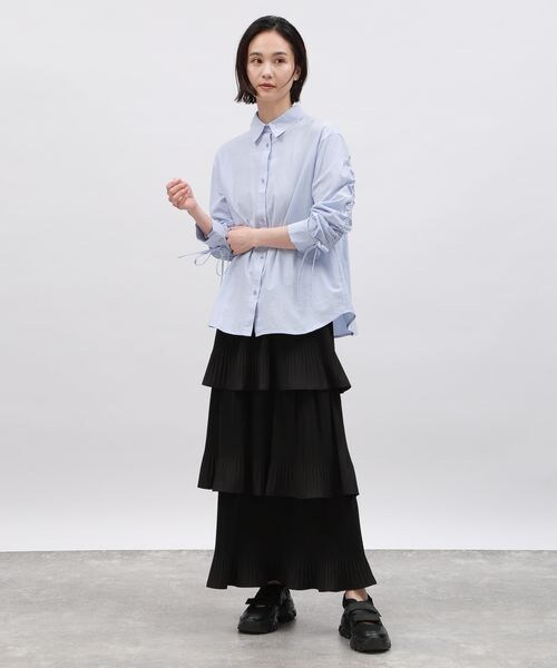 LAKOLE(ラコレ)の「ケシプリーツティアードスカート(スカート・グレー15/ブラック19/アイボリー52・S/M)」の9枚目の写真