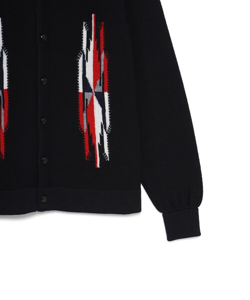トップス needles V NECK CARDIGAN - CHIMAYO black SALE50%OFF】Needles『V Neck Cardigan-Chimayo』(Black