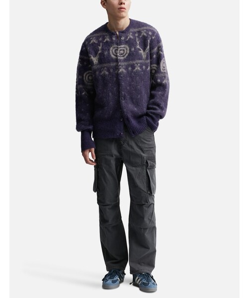 South2 West8（サウスツーウェストエイト）の「Loose Fit Crewneck Cardigan（その他・メンズ・B-Purple・S/M/L/XL）」の5枚目の写真
