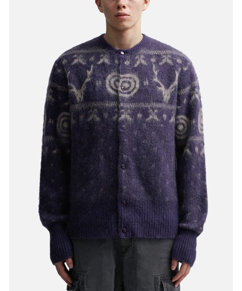 South2 West8（サウスツーウェストエイト）の「Loose Fit Crewneck Cardigan（その他・メンズ・B-Purple・S/M/L/XL）」の3枚目の写真