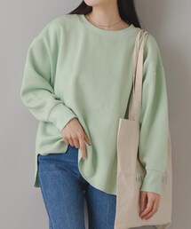 Kastane - カスタネ ワッフル袖bigプルオーバー Kastane（カスタネ）の「裁ち切りBIGワッフルプルオーバー（T