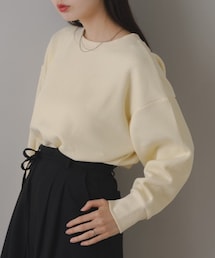 Kastane - カスタネ ワッフル袖bigプルオーバー Kastane（カスタネ）の「裁ち切りBIGワッフルプルオーバー（T