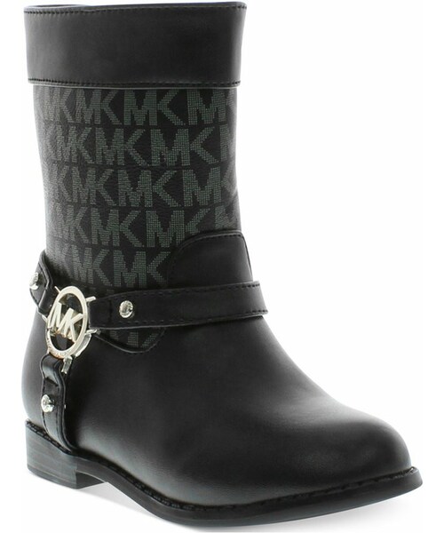 michael kors girls black boots
