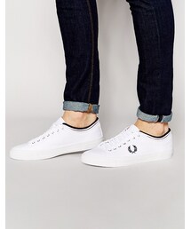 FRED PERRY | Fred Perry Kendrick Tipped Cuff Canvas Plimsolls(スニーカー)