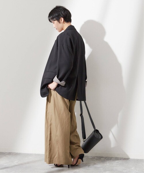 journal standard L'essage（ジャーナルスタンダードレサージュ）の「《予約》ライトオックスワイドパンツ（パンツ・ブラック/(001)/36/在庫あり/38）」の16枚目の写真