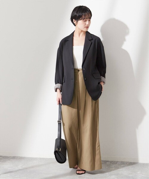 journal standard L'essage（ジャーナルスタンダードレサージュ）の「《予約》ライトオックスワイドパンツ（パンツ・ブラック/(001)/36/在庫あり/38）」の15枚目の写真