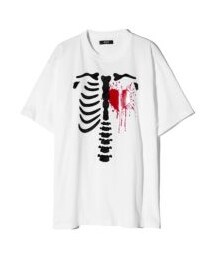 glamb（グラム）の「GB0224/CS07 : Velour Skeleton T-Shirt / ベロアスケルトンＴシャツ（その他・メンズ）」