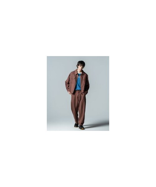 GB0224/P20 : One Tuck Line Jersey Pants / ワンタックラインジャージパンツ