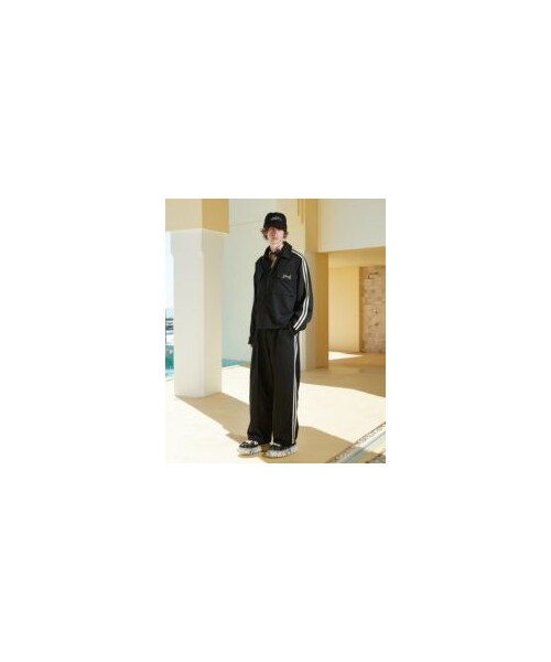 GB0224/P20 : One Tuck Line Jersey Pants / ワンタックラインジャージパンツ