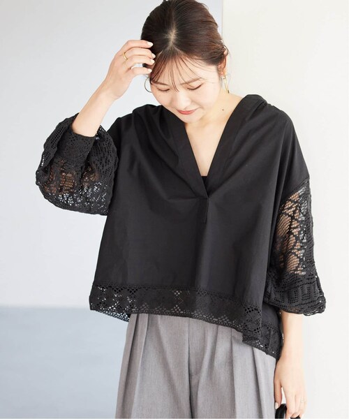 SLOBE IENA ブラウス SLOBE IENA（スローブイエナ）の「《予約》LACE ブラウス（）」 - WEAR