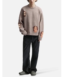 トップス Acne Studios Cow Sweat Acne Studios（アクネストゥディオズ）の「Jacquard Skull