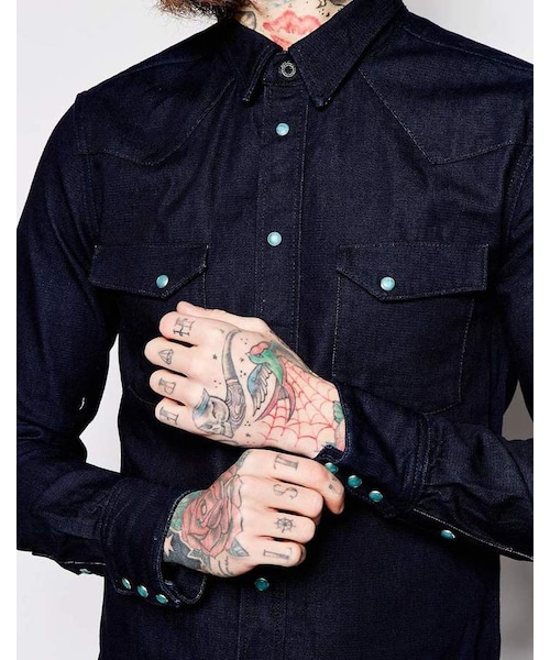 【ゲリラSALE】【美品】Nudie Jeans jonisデニムシャツ Nudie Jeans Co Jonis Triton Button Down Denim Shirt, $141