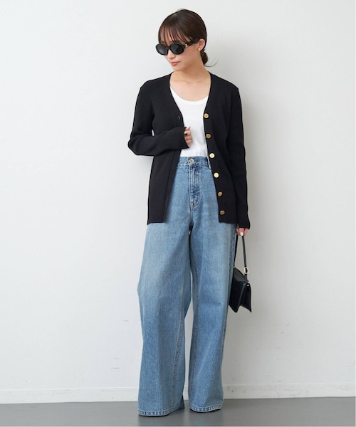 Deuxieme Classe DINER B RIB Vネックカーディガン 追加 *DINER RIB Vネックカーディガン（カーディガン