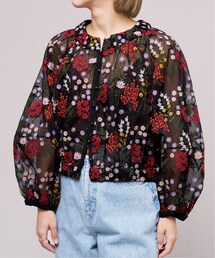 新品☆IENA☆ IENA LA BOUCLE かすりクロス刺繍ジャケット 新品☆IENA☆ IENA LA BOUCLE かすりクロス刺繍ジャケット