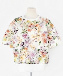 DHOLIC | 花柄ボンディングハーフスリーブトップス(その他トップス)