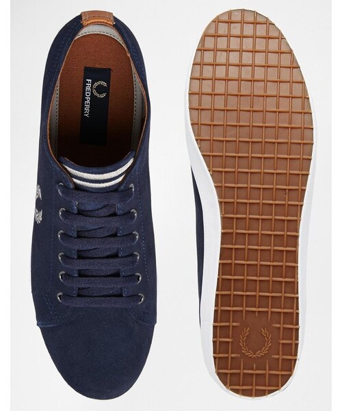 FRED PERRY（フレッドペリー）の「Fred Perry Kingston Suede Plimsolls（スニーカー・メンズ・blue・US 11/US 12/US 10/US 7/US 13/US 8/US 9）」の2枚目の写真