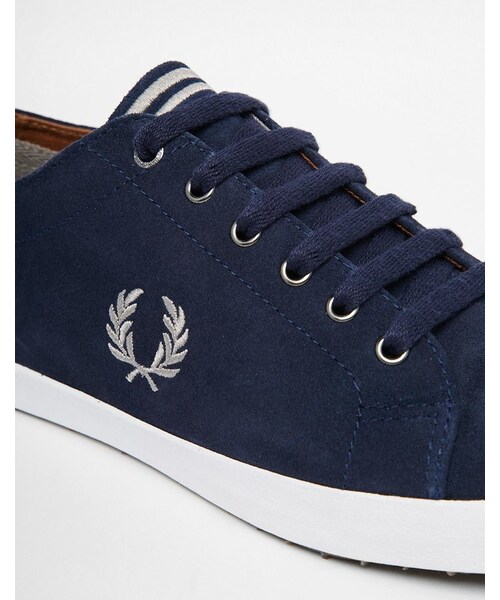 FRED PERRY（フレッドペリー）の「Fred Perry Kingston Suede Plimsolls（スニーカー・メンズ・blue・US 11/US 12/US 10/US 7/US 13/US 8/US 9）」の4枚目の写真