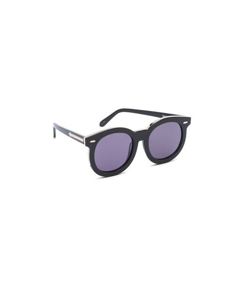 KAREN WALKER(カレンウォーカー)の「Karen Walker Super Duper Thistle Sunglasses(サングラス・レディース・Black/Smoke Mono・One Size)」の1枚目の写真