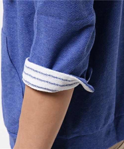 UNION STATION（ユニオンステーション）の「七分カットパーカー（パーカー・メンズ・ホワイト/ブルー/ネイビー・MEDIUM/LARGE/LL）」の10枚目の写真