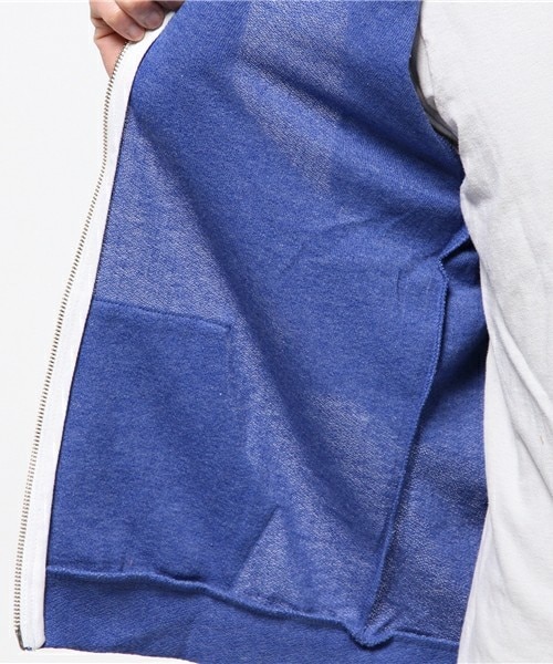 UNION STATION（ユニオンステーション）の「七分カットパーカー（パーカー・メンズ・ホワイト/ブルー/ネイビー・MEDIUM/LARGE/LL）」の14枚目の写真