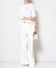 DEUXIEME CLASSE - Deuxieme Classe LOREL RIB タンクトップ ホワイト MUSE de Deuxieme classe（ミューズデドゥーズィエムクラス）の