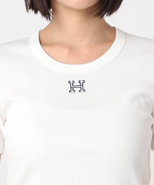 HARDY NOIR（アルディーノアール）の「《予約》細リブTシャツ（トップス・ブラック/(001)/フリー/在庫あり）」の14枚目の写真