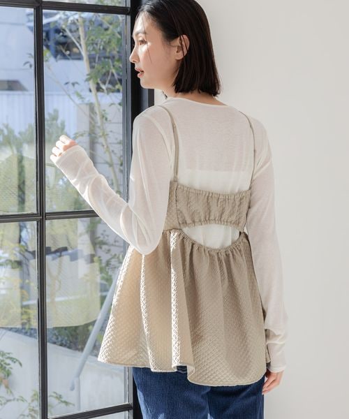 LAKOLE（ラコレ）の「ブラカットフクレジャガードキャミ（）」 - WEAR