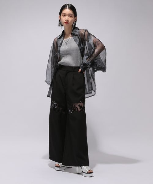 HARE（ハレ）の「2WAYスクエアラメニットタンクトップ（）」 - WEAR