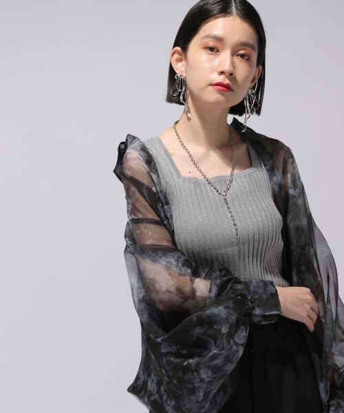 HARE（ハレ）の「2WAYスクエアラメニットタンクトップ（）」 - WEAR