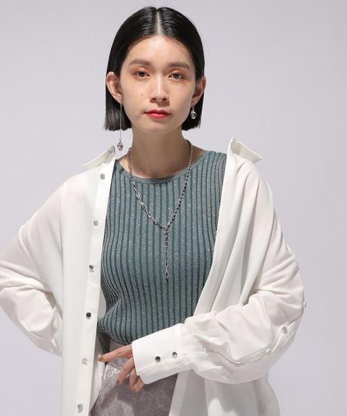 HARE（ハレ）の「2WAYスクエアラメニットタンクトップ（）」 - WEAR