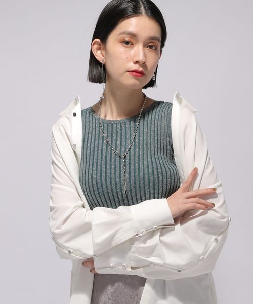 HARE（ハレ）の「2WAYスクエアラメニットタンクトップ（）」 - WEAR