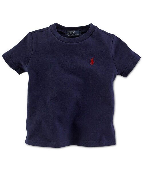 RALPH LAUREN（ラルフ ローレン）の「Ralph Lauren Baby Boy Crew Neck Tee（Tシャツ/カットソー・キッズ・New Red/White/French Navy/Andover Heather・18 months/24 months/12 months/9 months）」の2枚目の写真