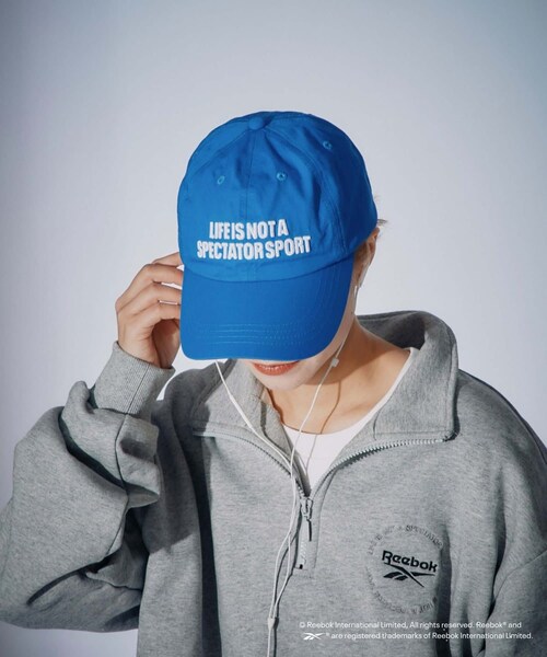 CIAOPANIC TYPY(チャオパニックティピー)の「【Reebok別注】3D刺繍キャップ(キャップ・レディース・ブルー/シルバー・ONE)」の1枚目の写真